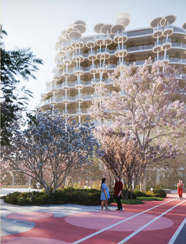 Sakura Gardens landscaped walking track