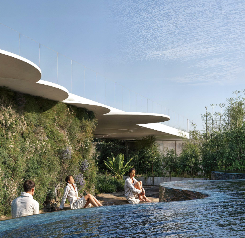 Sakura Gardens wellness pool