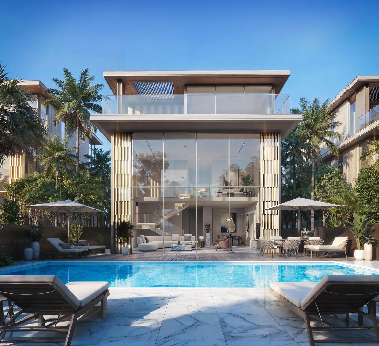 Tilal Binghatti villa and private pool