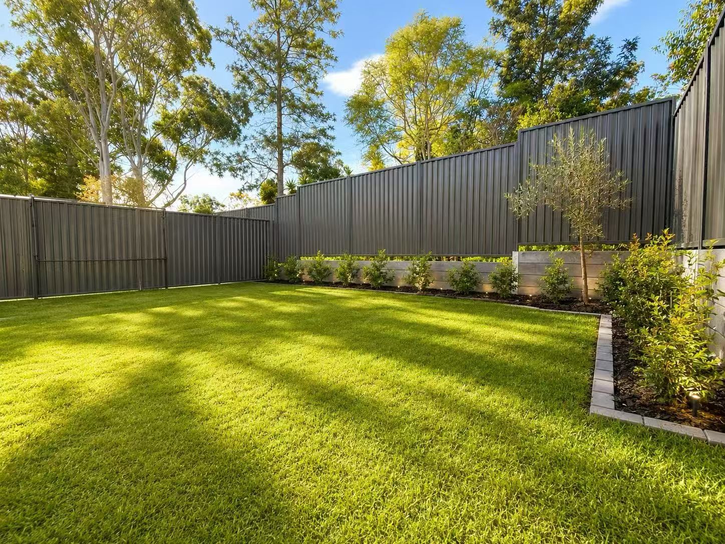Private landscaped rear garden
